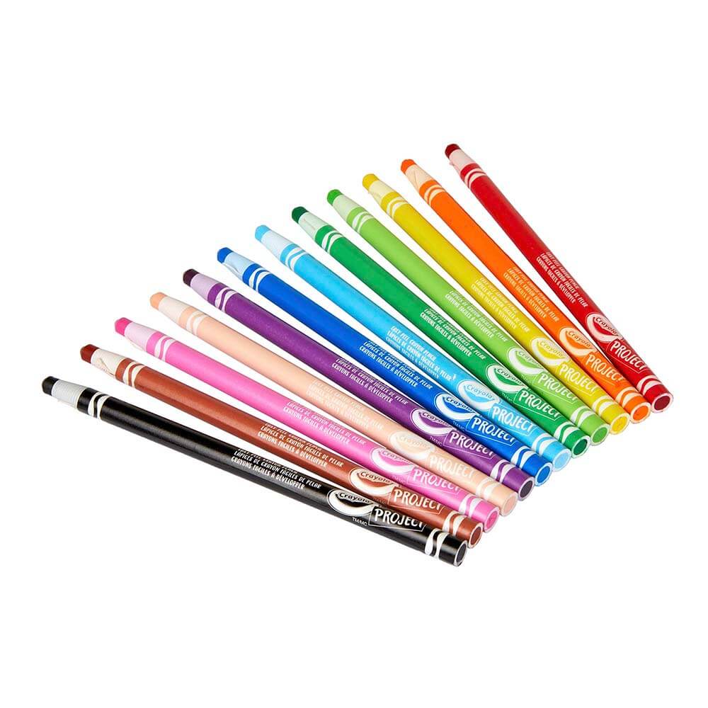 Project Easy Peel Crayon Pencils – 12 Count - Image 2