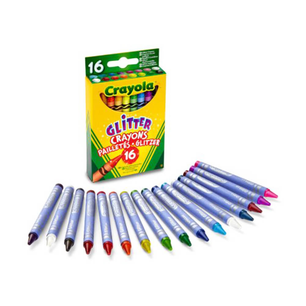 16 Count Glitter Crayons - Image 2