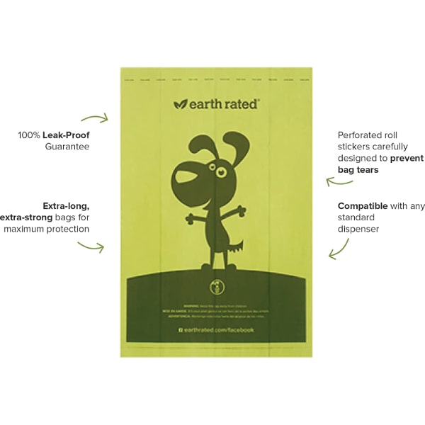 Earth Rated Eco-friendly Dog Poop Bags, 270 Extra Thick and Strong Poop Bags for Dogs, Guaranteed - Image 2