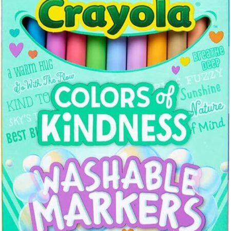 Crayola Colors of Kindness Special Edition Fine Tip Markers, School Supplies, 10 Count, Assorted Colors, Beginner Child and Up