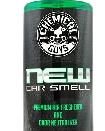 Chemical Guys AIR_101_16 New Car Smell Premium Air Freshener and Odor Eliminator, Long-Lasting Scent, Great for Cars, Trucks, SUVs, RVs & More, 16 fl oz