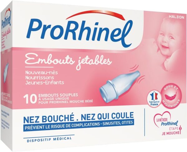 ProRhinel 10 Disposable Supple Ends for Baby Nose Blower