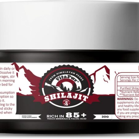 Pure Himalayan Shilajit Resin 30g | 100% Vegan Gold Grade Original Shilajit with 85+ Minerals
