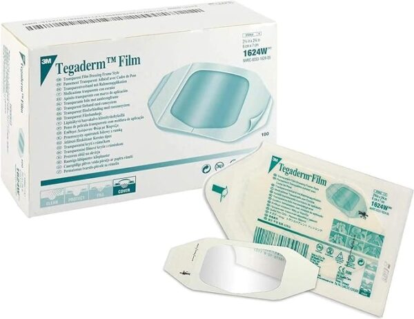 Nexcare Tegaderm Transparent Dressing - 2-3/8 Inches X 2-3/4 Inches - 100