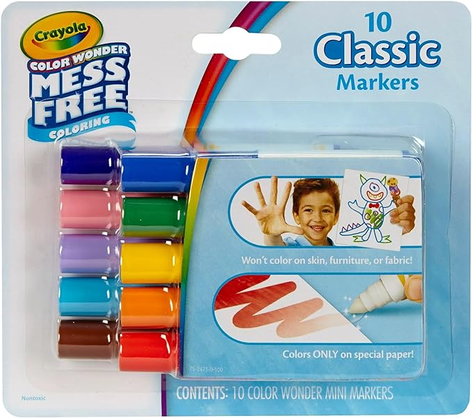 Color Wonder Mess Free Coloring Markers 10-Pack