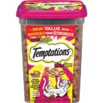 Temptations Mix-Ups Cat Treats, Catnip (Chicken, Catnip & Cheddar Flavour), 454g Tub