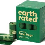 Earth Rated Dog Poop Bags - Leak-Proof and Extra-Thick Pet Waste Bags for Big and Small Dogs - Refill Rolls - Unscented - 270 Count