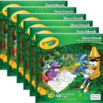 Crayola Sketchbook 9"X9", 40 Sheets, 6 Pack