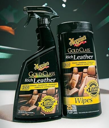 Meguiar's G1924SP Gold Class Rich Leather Cleaner and Conditioning Spray - 24 Oz Spray Bottle