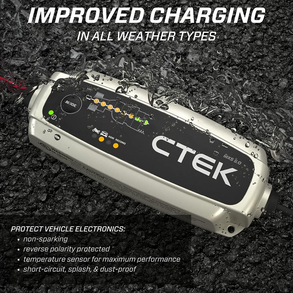 CTEK - 40-206 MXS 5.0 Fully Automatic 4.3 amp Battery Charger and Maintainer 12V - Image 2
