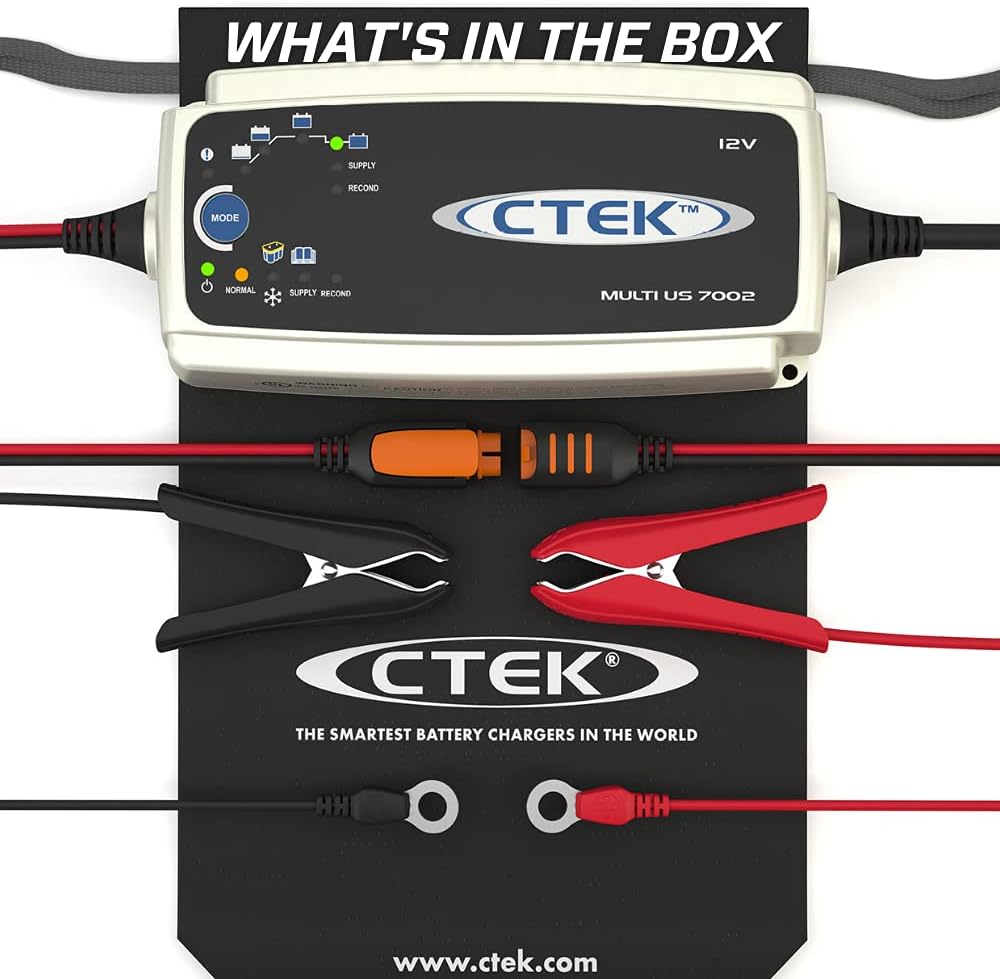 CTEK Multi US 7002, 12V Battery Charger for Cars, SUVs and Trucks, All Weather Smart Charger, Battery Desulfator, Power Supply Mode and Reconditioning Mode - Image 5