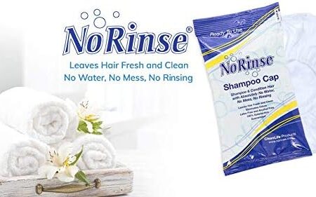No-Rinse Shampoo Cap by Cleanlife Products Ltd, Shampoo and Condition Hair with No Water or Rinsing - Microwaveable, Latex-Free and Alcohol-Free, Pack of 2.