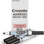 Crayola 12 Count Washable Bulk Markers, Black