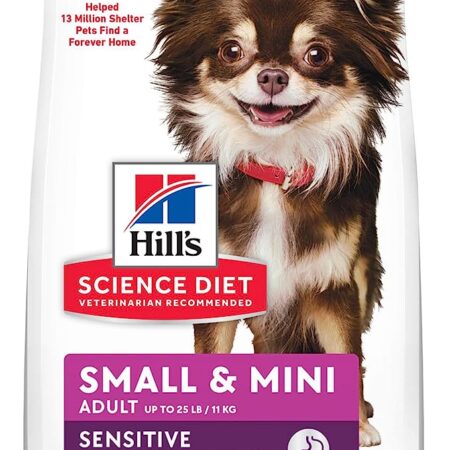 Hill's Science Diet Dry Dog Food, Adult, Small & Mini Breeds, Sensitive Stomach & Skin, Chicken Recipe, 4 lb. Bag