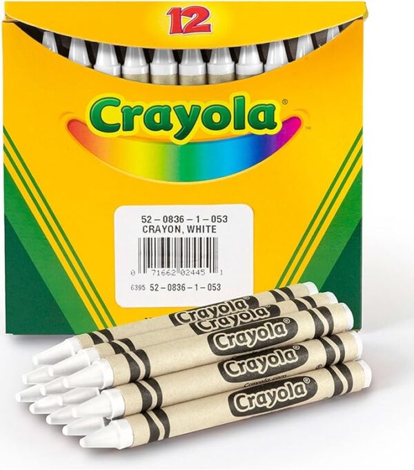 Crayola Regular Size Bulk White Crayons 12 pack (6-Pack) - Image 2