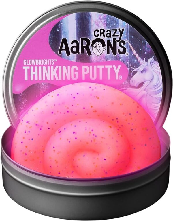 Enchanting Unicorn Glow Putty 3.2 oz Tin by Crazy Aarons Putty (UH020)
