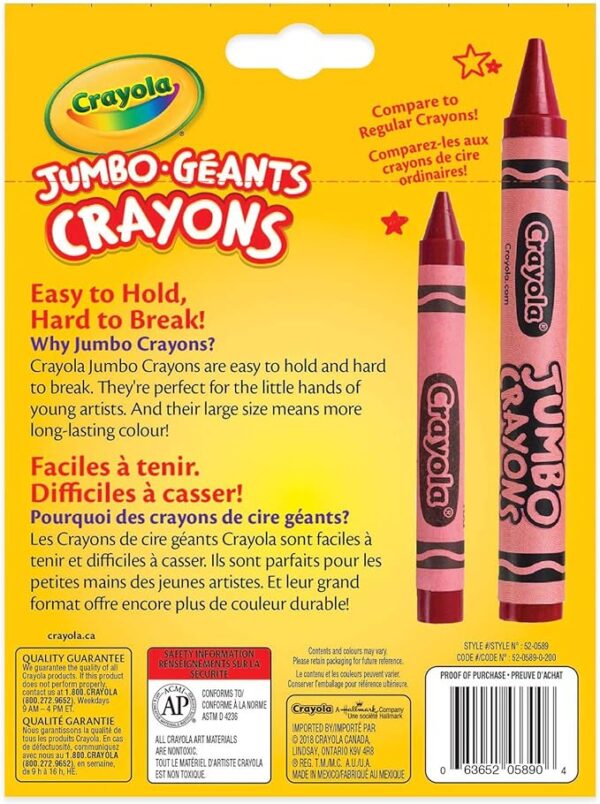 Crayola : Jumbo Crayons (Bilingual) - Image 2