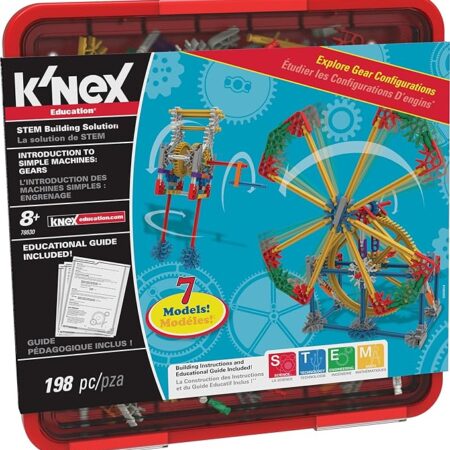 K'NEX Education - Intro to Simple Machines: Gears Set – 198 Pieces – Grades 3-5 – Engineering Education Toy