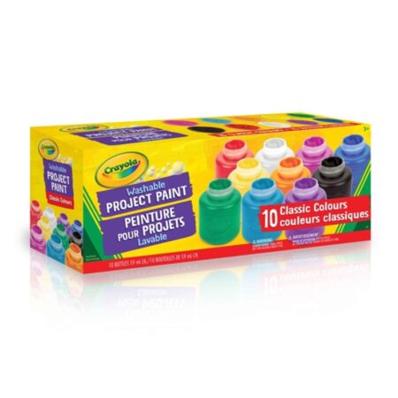 Crayola Washable Paint Jars – Count of 10 – 59ml
