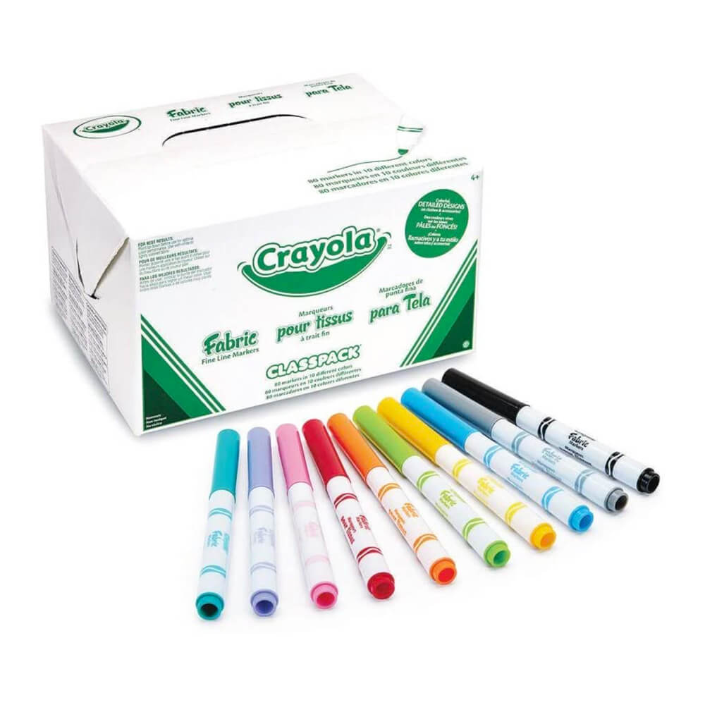 Fabric Markers Classpack – 80 Count
